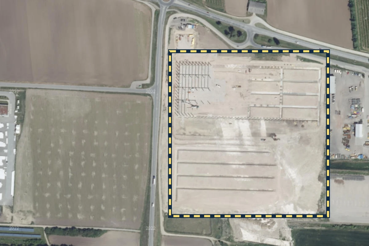 CTP Vienna East: Historical aerial view · orientation area